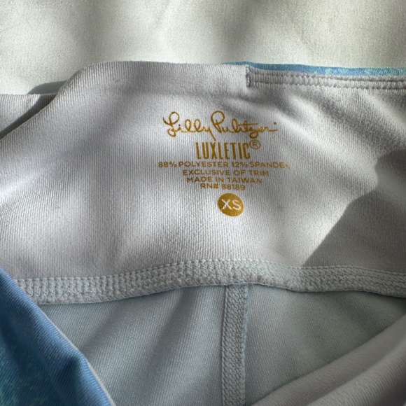 Lilly Pulitzer Luxletic 26” Weekender Legging Sunset Palm Sunset Engineered XS - Picture 4 of 8